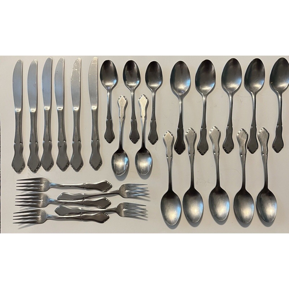 Vtg 26 Pc Lot Stanley Roberts MAJESTY Stainless Rogers Silverware Flatware‎ VGC!